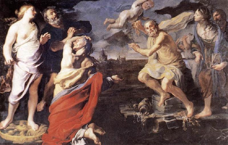 MEI, Bernardino Allegory of Fortune sg Spain oil painting art